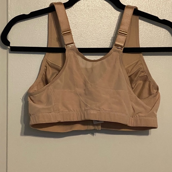 Glamorise Tan Full Coverage Bra Front Closure SZ 36C - Picture 6 of 7